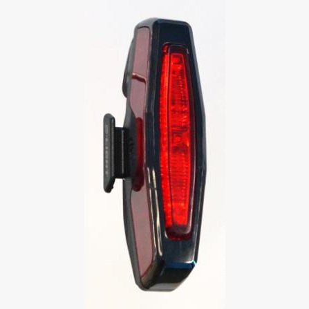 D-Light Rear Bike Light - USB Rechargeable, Super Bright, 3 Functions, Aero/Round Fit, 27hr Run Time