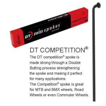 DT Competition Black Spokes - Customizable for Wheel Builds