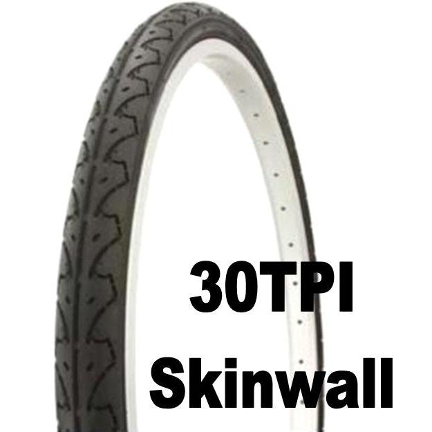 Duro 26 x 1.95 Slick Skin Wall Tyre All Black, More Supple, 30TPI