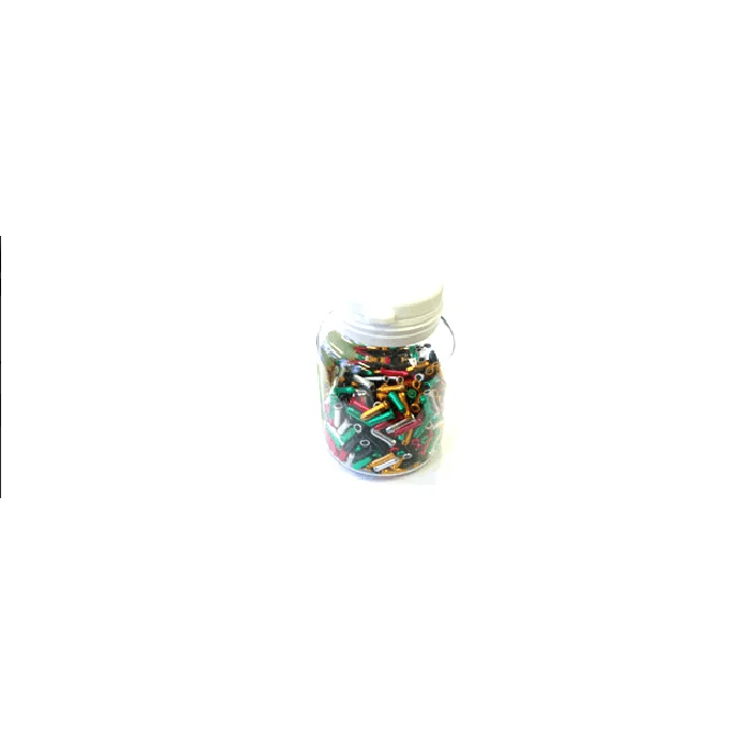 END CAP Inner Wire End Cap, 2.3mm Inside Dia, MIXED COLOURS Bottle of 500