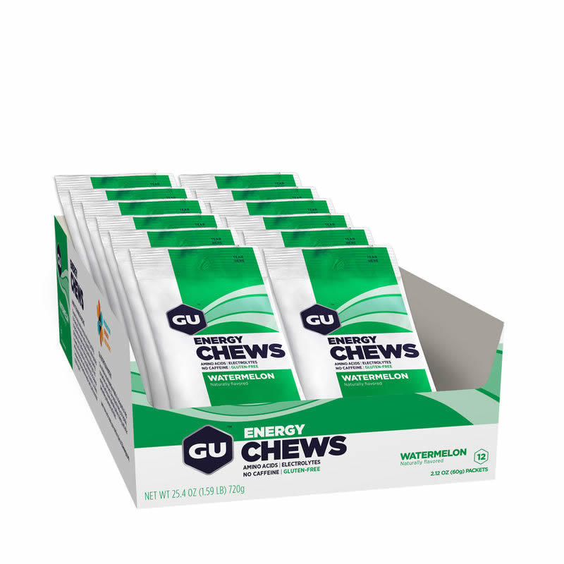 GU Energy Chews Watermelon - Box of 12