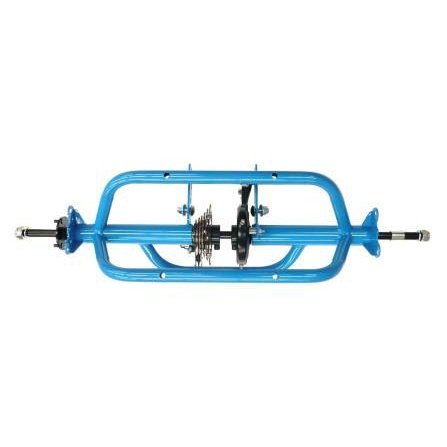 Gomier Blue 6-Speed Trike Rear Axle Assembly for 20-24
