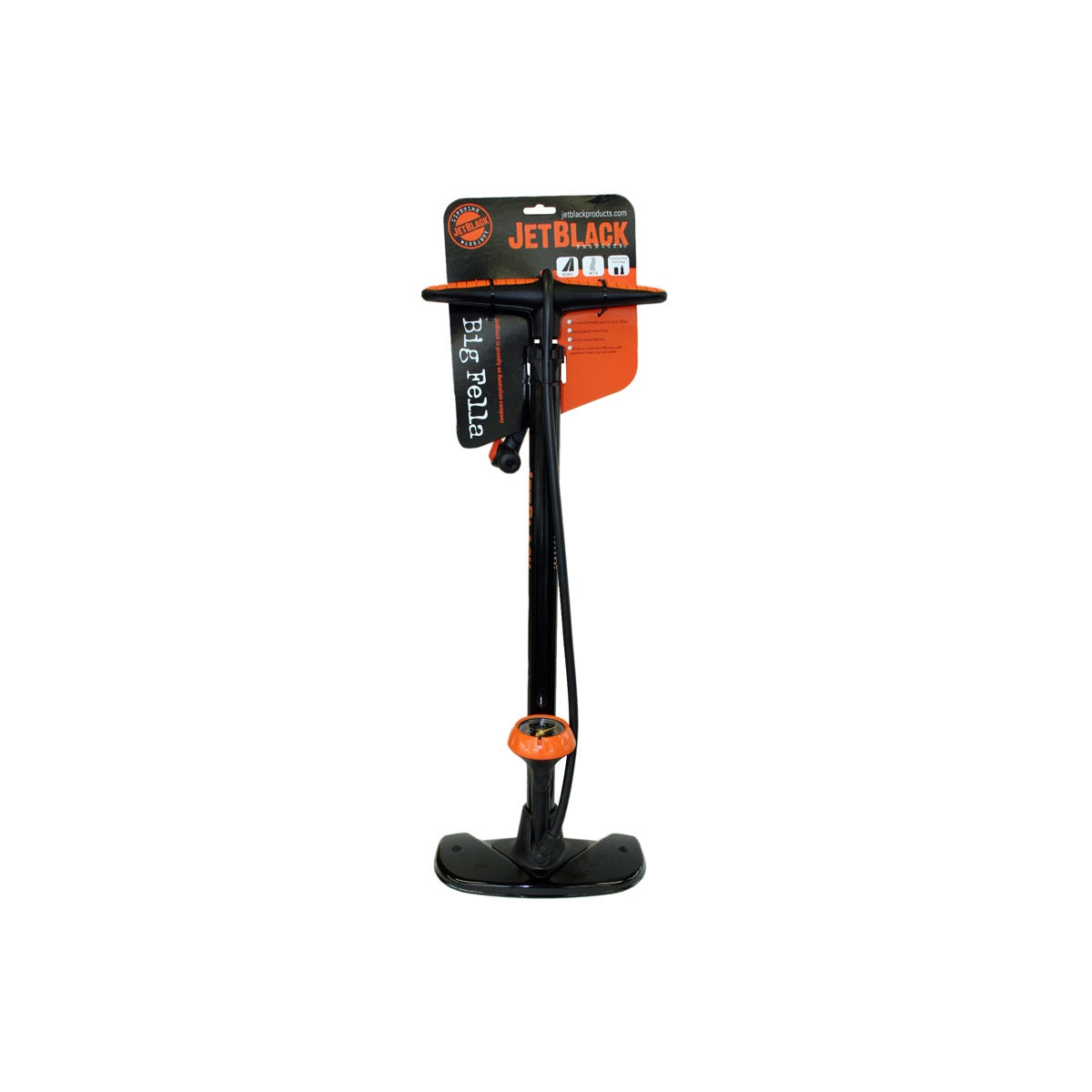 JetBlack Big Fella Bike Pump - High-Pressure Floor Pump