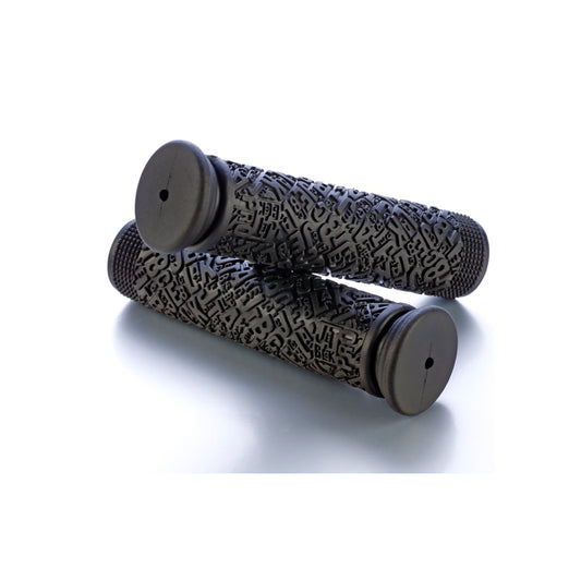 JetBlack Pin MTB Grips - Durable, Black Silicone