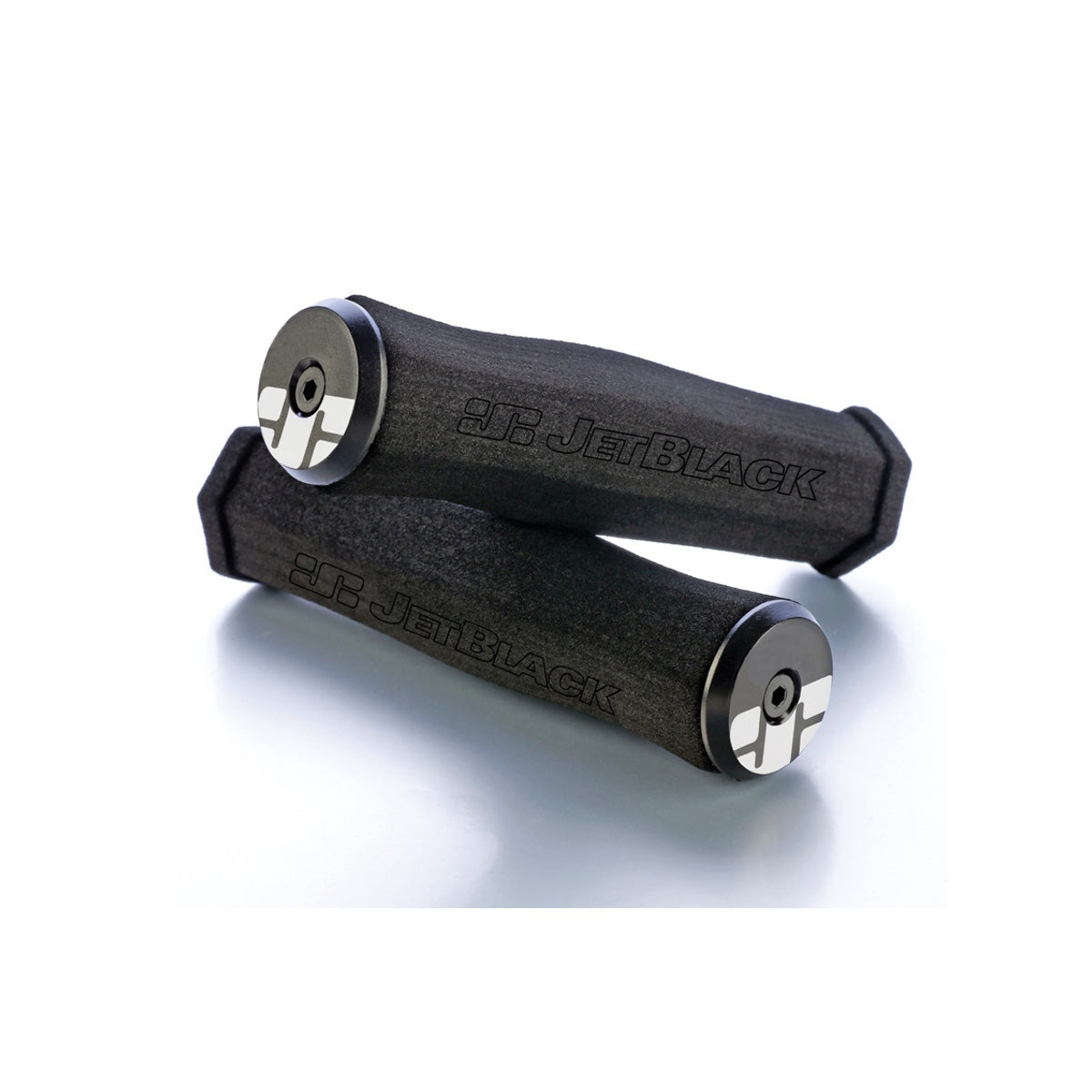 JetBlack Softy Foam Grips - Black, Comfortable Handlebar Grips
