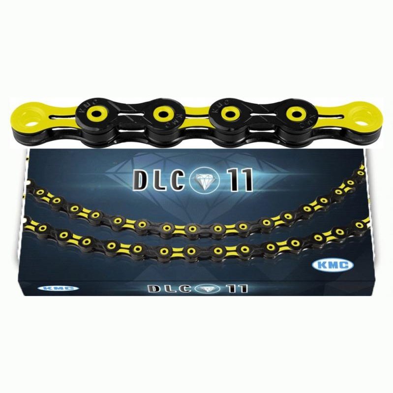 KMC DLC11SL 11-Speed Chain - Yellow/Black