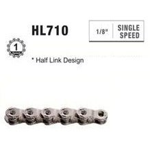 KMC HL1 Half Link Chain - 1/2" x 1/8" x 100L Silver