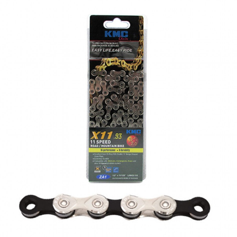 KMC X11.93 11-Speed Chain - 118L - Silver/Black