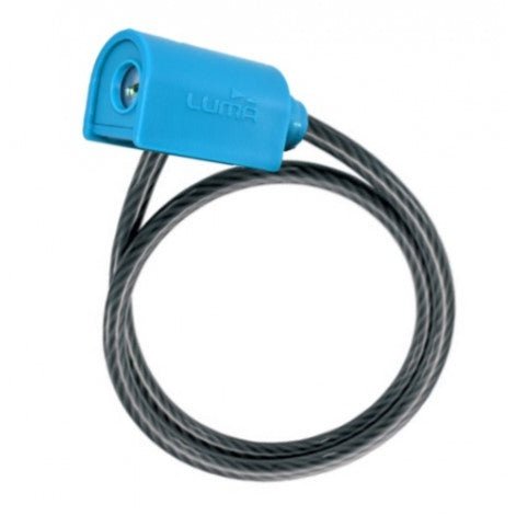 LUMA Cable Key Lock 8mm x 1850mm - Black/Blue Highlights