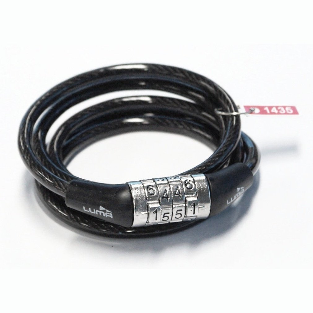 LUMA No1 6mm Combination Cable Lock - Secure Your Possessions