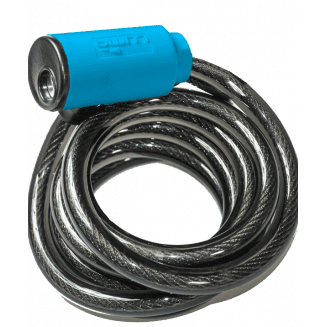 LUMA No1 Cable Lock - Blue Highlights, 12mm x 1850mm, Keyed