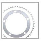 Lasco Alloy Single Speed Chain Ring 44T x 130 BCD - Silver