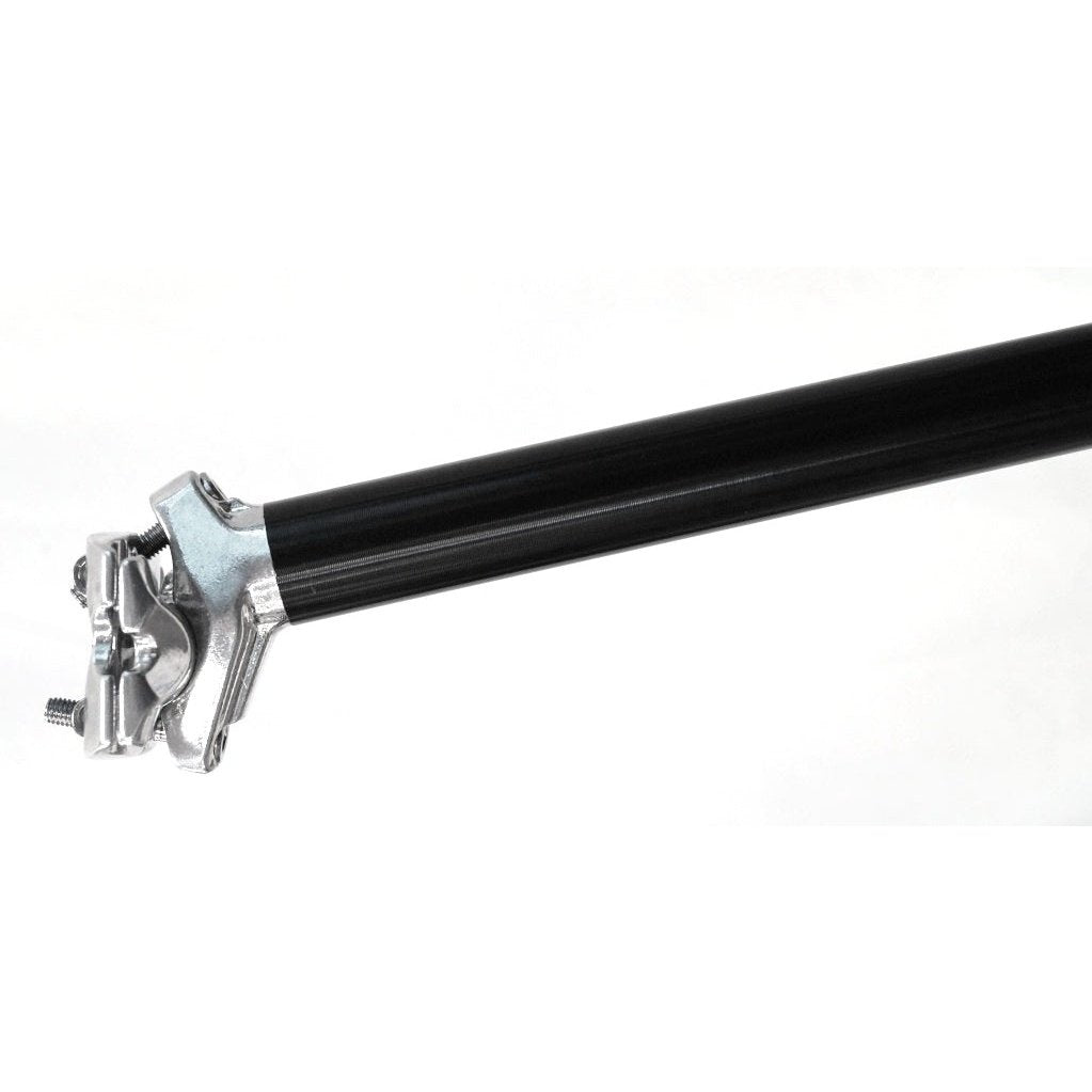 MICRO ADJUST Dual Bolt Seat Post - 27.2 x 400mm, 12mm Offset, Alloy BLACK