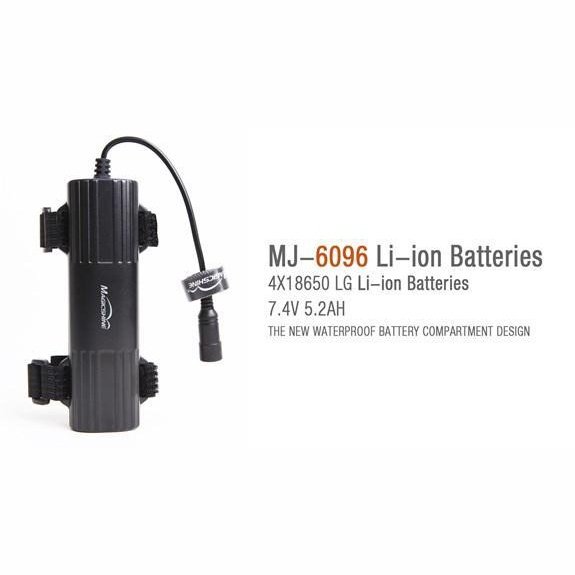 Magicshine MJ-6102B Replacement Battery Pack for MJ Series Round Pin Lights - 7.2V/5.2AH