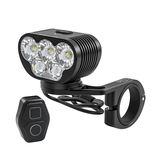 Magicshine Monteer 6500S Zeus V2 Front Light - 6500 Lumens with Garmin Mount & Remote Control