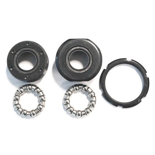 NECO Pin-Type Bottom Bracket Set for Racer/MTB - Waterproof & Black