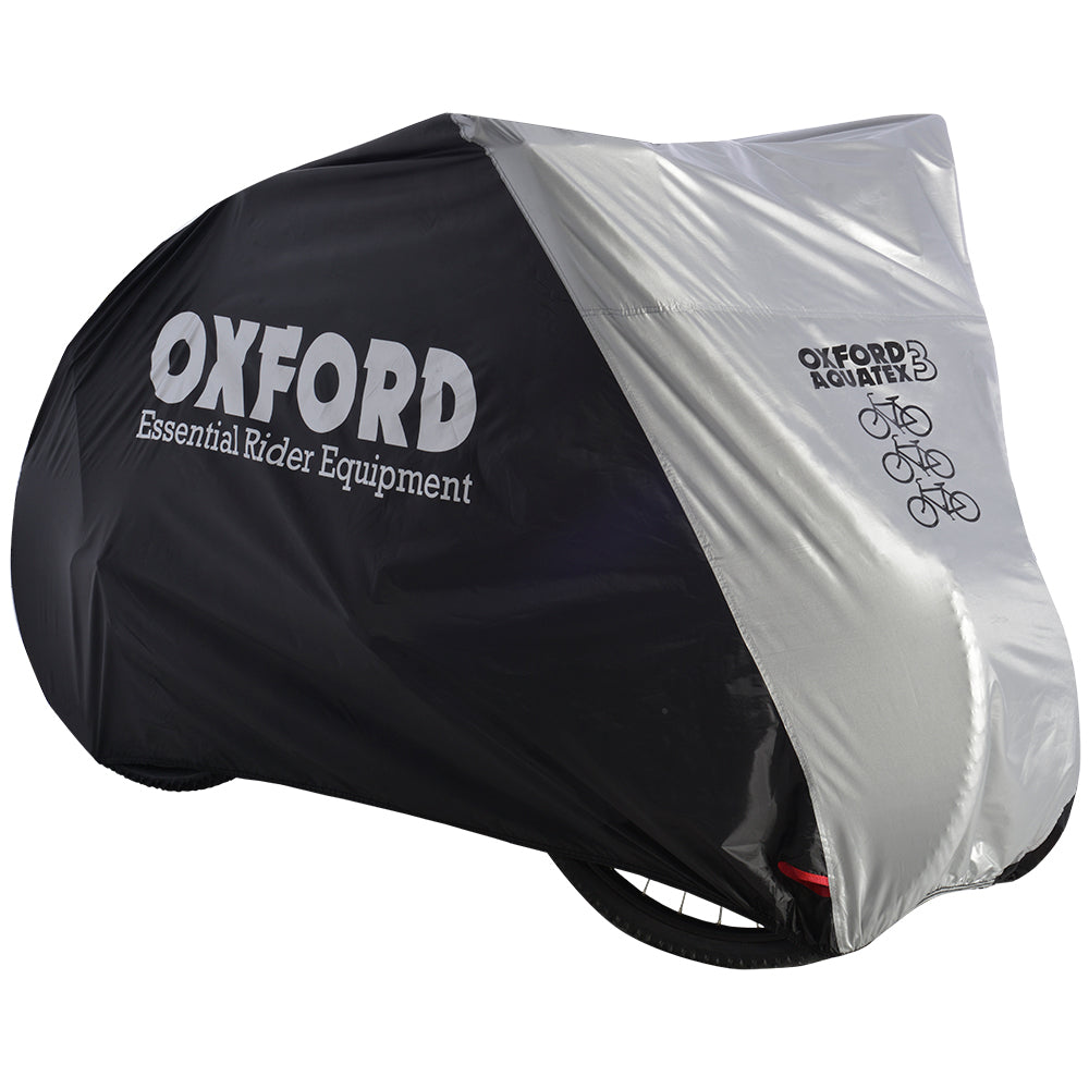 Oxford Aquatex Bike Cover - Waterproof Outdoor Protection for 3 Bicycles