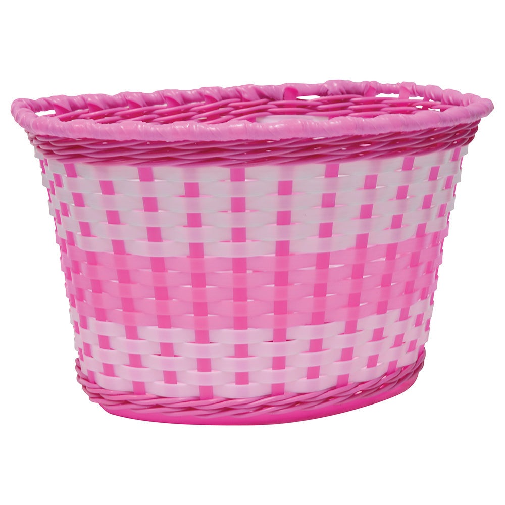 Oxford Junior Pink Woven Basket - Storage Solution for Kids- Room