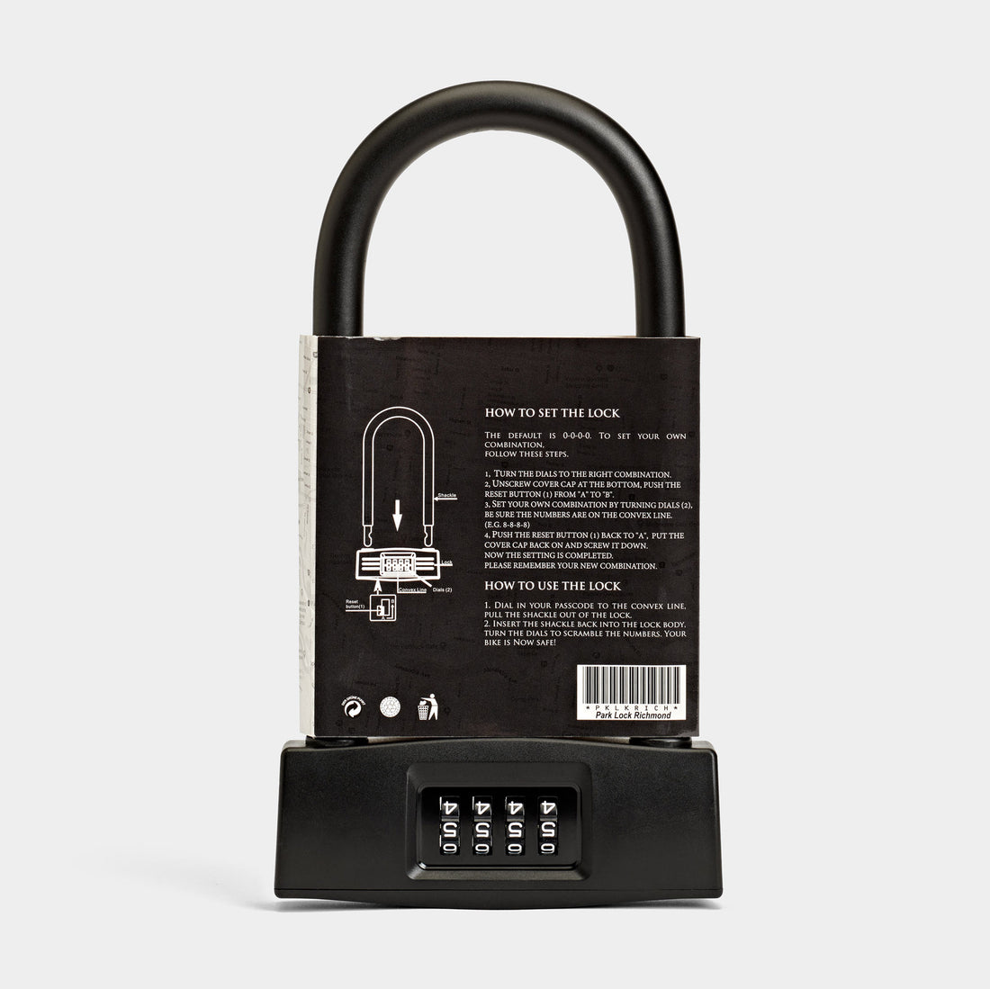 Park Lock Keyless Bike Security Richmond U-Lock
