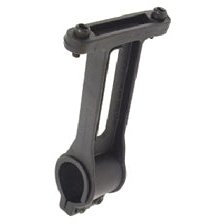 Plastic Cage Bracket for Seat Post Mount - 25.4-31.8mm, Black
