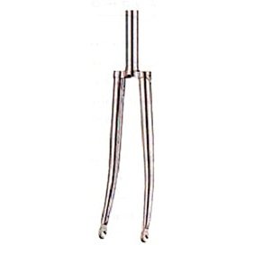 Racer Fork 27x1.1/4 Steel Silver 230mm Steerer 25.4mm OD 22.2mm ID 100mm Thread