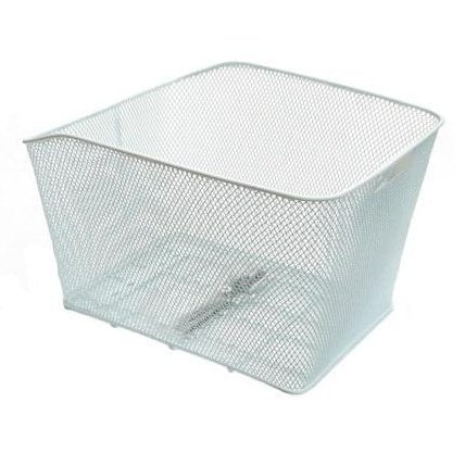 Rear Fixed Basket - White, 41cm x 33cm x 25cm