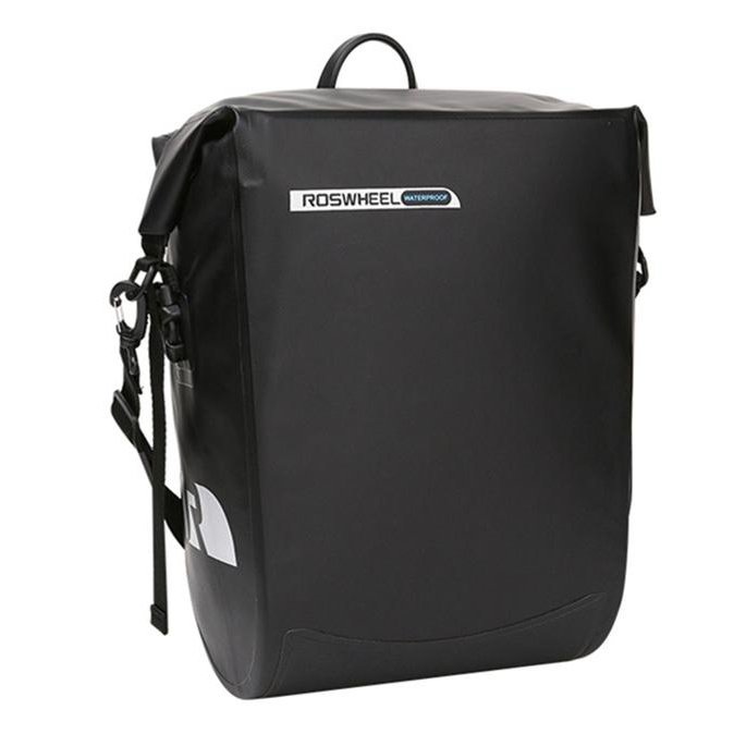 SAHOO Single Pannier Bag - 20L Waterproof with Rigid Back Board & Carry Handle