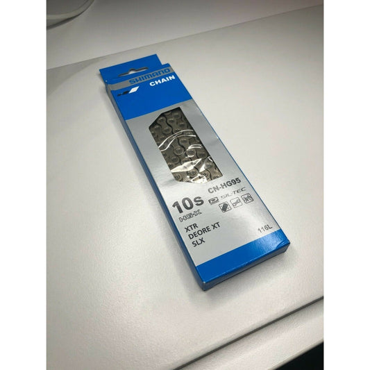 SHIMANO Cn-Hg95 - 10 Speed Chain w/ Connecting Pin. Deore XT R | SLX AU STOCK