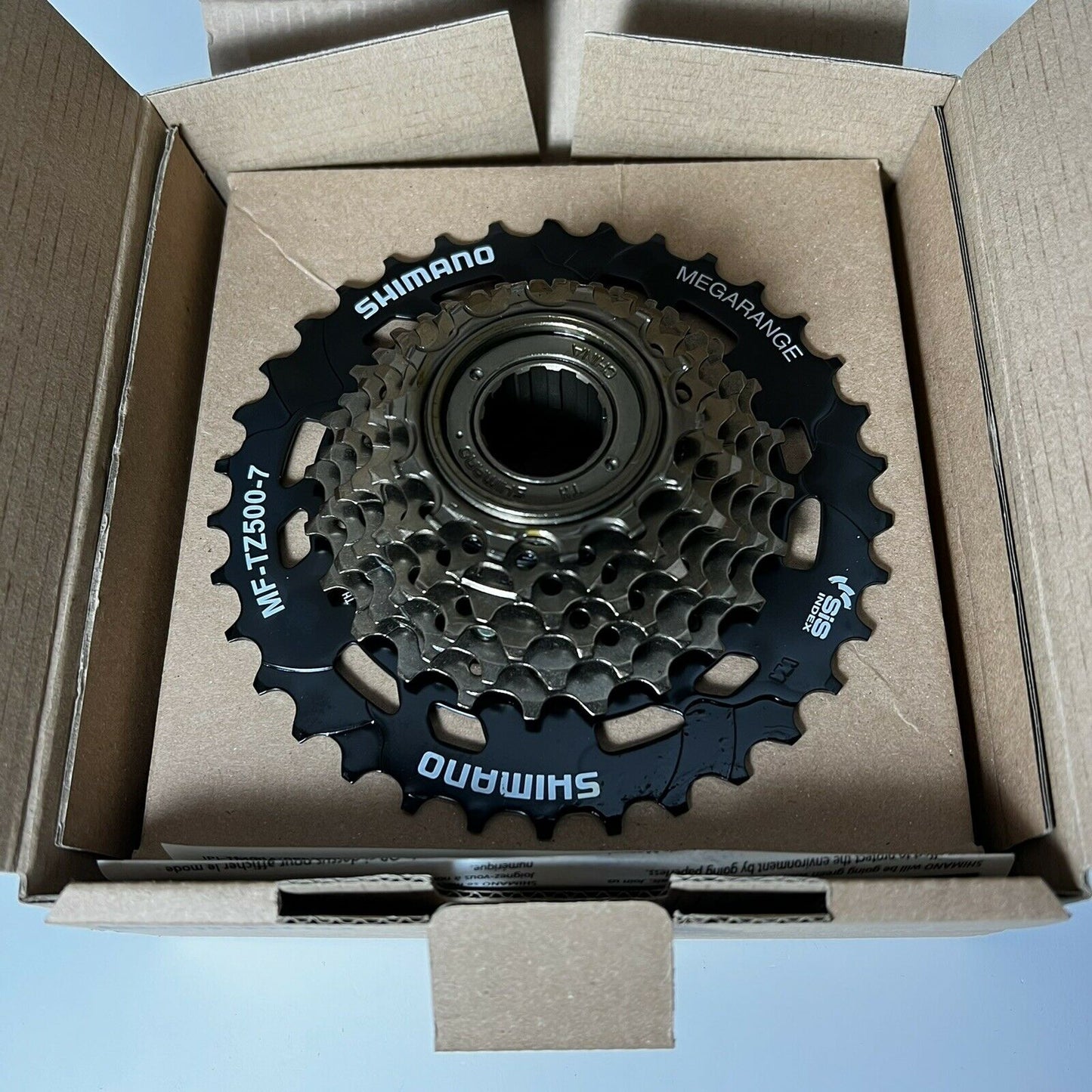 SHIMANO MF-TZ500 7 Speed 14-34T Freewheel Rear Cog Cassette Gears Screw On Bike