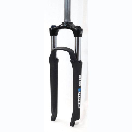 SR Suntour XCM HLO 27.5" Suspension Fork - Coil Spring, Hyd L/O, Disc Only, 100mm Travel, Matte Black