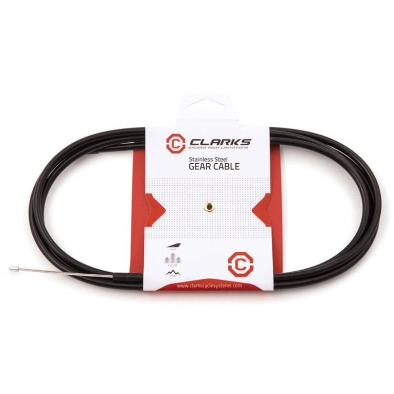 Stainless Steel Gear Cable for MTB/Hybrid/Road Bikes - 1500mm Inner & 2000mm Outer Casing
