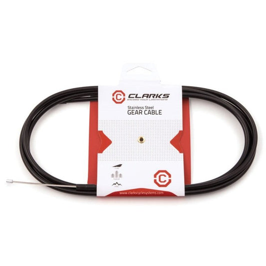 Stainless Steel Gear Cable for MTB/Hybrid/Road Bikes - 1500mm Inner & 2000mm Outer Casing