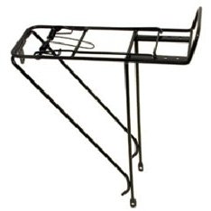 Steel Rear Carrier for 26" Bikes with Spring Bow & Fittings - BLACK