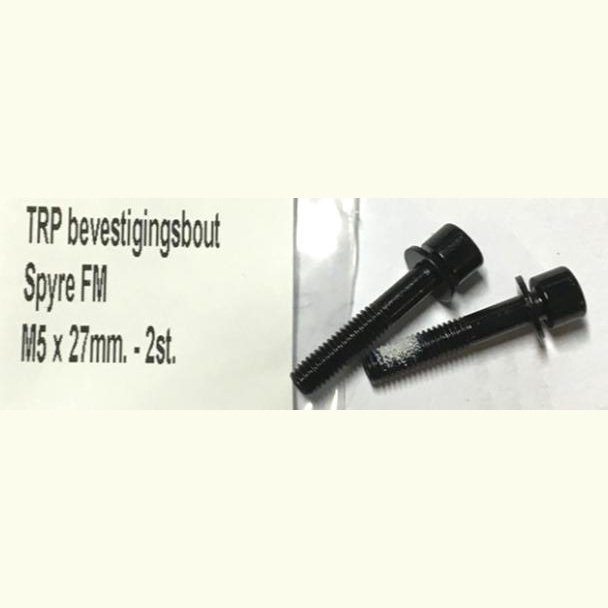TRP Spyre/HYRD Flat Mount 27mm Bolt 2-Pack - Secure Mounting Solution