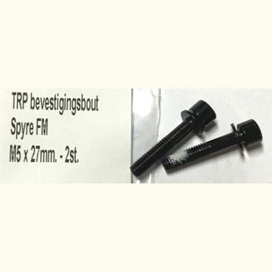 TRP Spyre/HYRD Flat Mount 27mm Bolt 2-Pack - Secure Mounting Solution