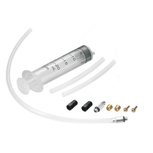 TRP Tektro/TRP Bleed Kit - Plastic Tubing, Hose Retainer, Compression Ferrules, Brass Inserts, Inlet/Outlet Valve