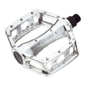 VP ALLOY BMX Pedals - Large Platform, 1/2" SILVER