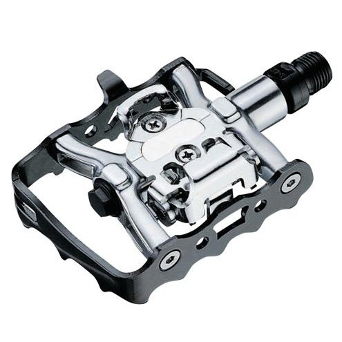 VP Alloy MTB Pedals with Dual Function & Sealed Bearings - SILVER/BLACK