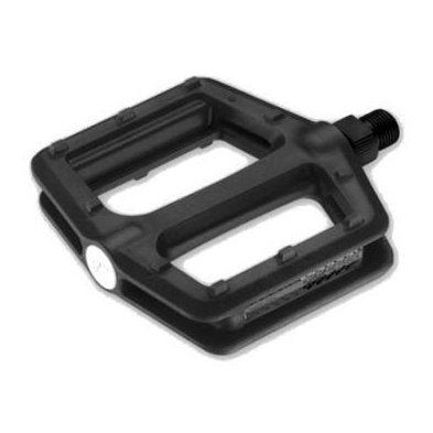 VP BMX Nylon Pedals - 9/16", One Piece Body, Satin Axle, Black