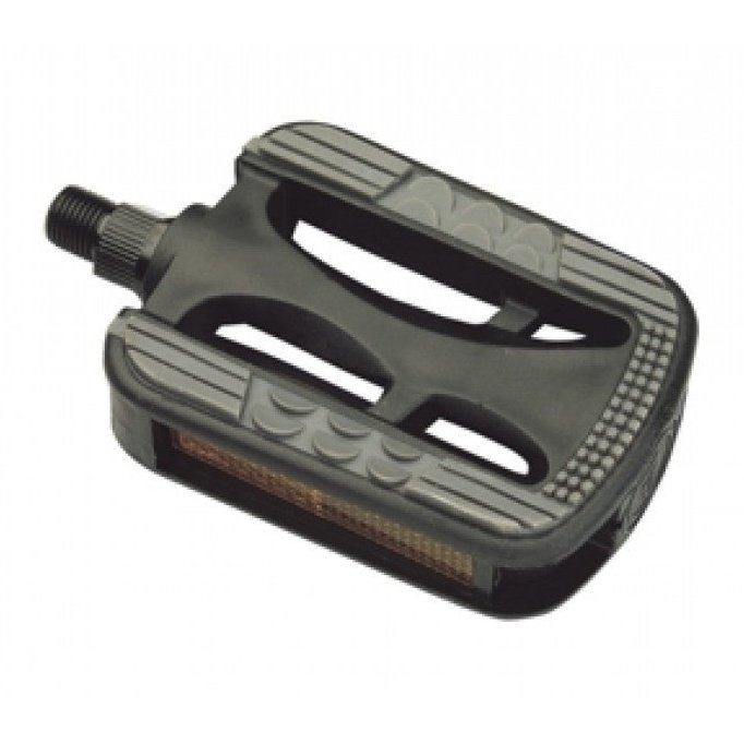 VP City/Comfort Pedals - 9/16", PP w/ Rubber Inlay, Black