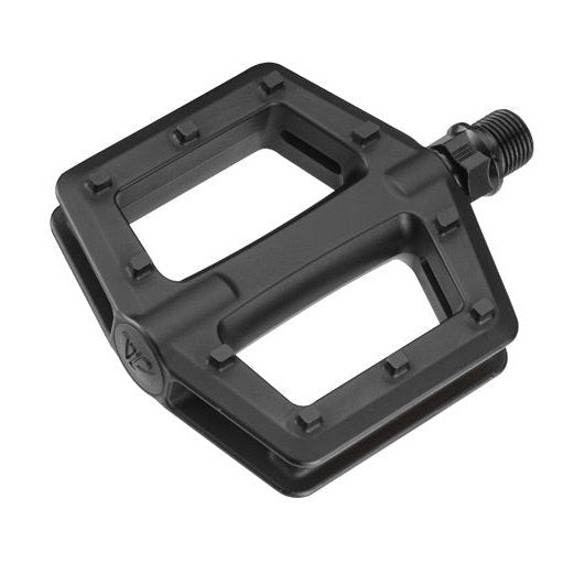 VP Junior Bike Pedals - 1/2" Boron Axle, One Piece PP Body, Ball Bearing, Black