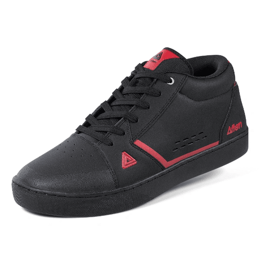 Afton Cooper Black/Red Mountain Bike Shoes - Size 10.5/44.5
