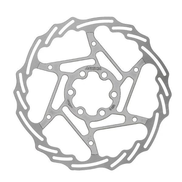 Ashima 140Mm Disc Brake Rotors & Adaptors - Set Of 2