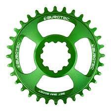 Burgtec Chainring GXP 32T 3mm Offset Direct Mount Candy Spruce Green
