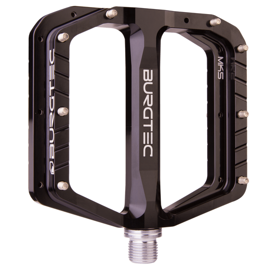 Burgtec Penthouse MK5 Steel Flat Pedals 9/16" Black