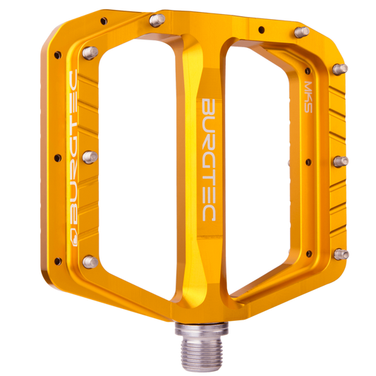 Burgtec Penthouse MK5 Steel Pedals 9/16" Bullion Gold