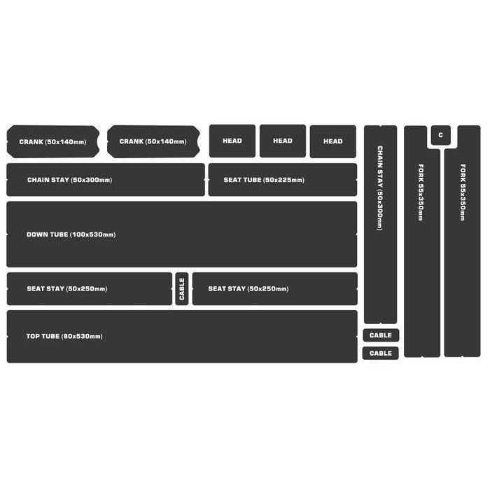 Bikeshield Premium Glossy Bike Protection Kit Wrap