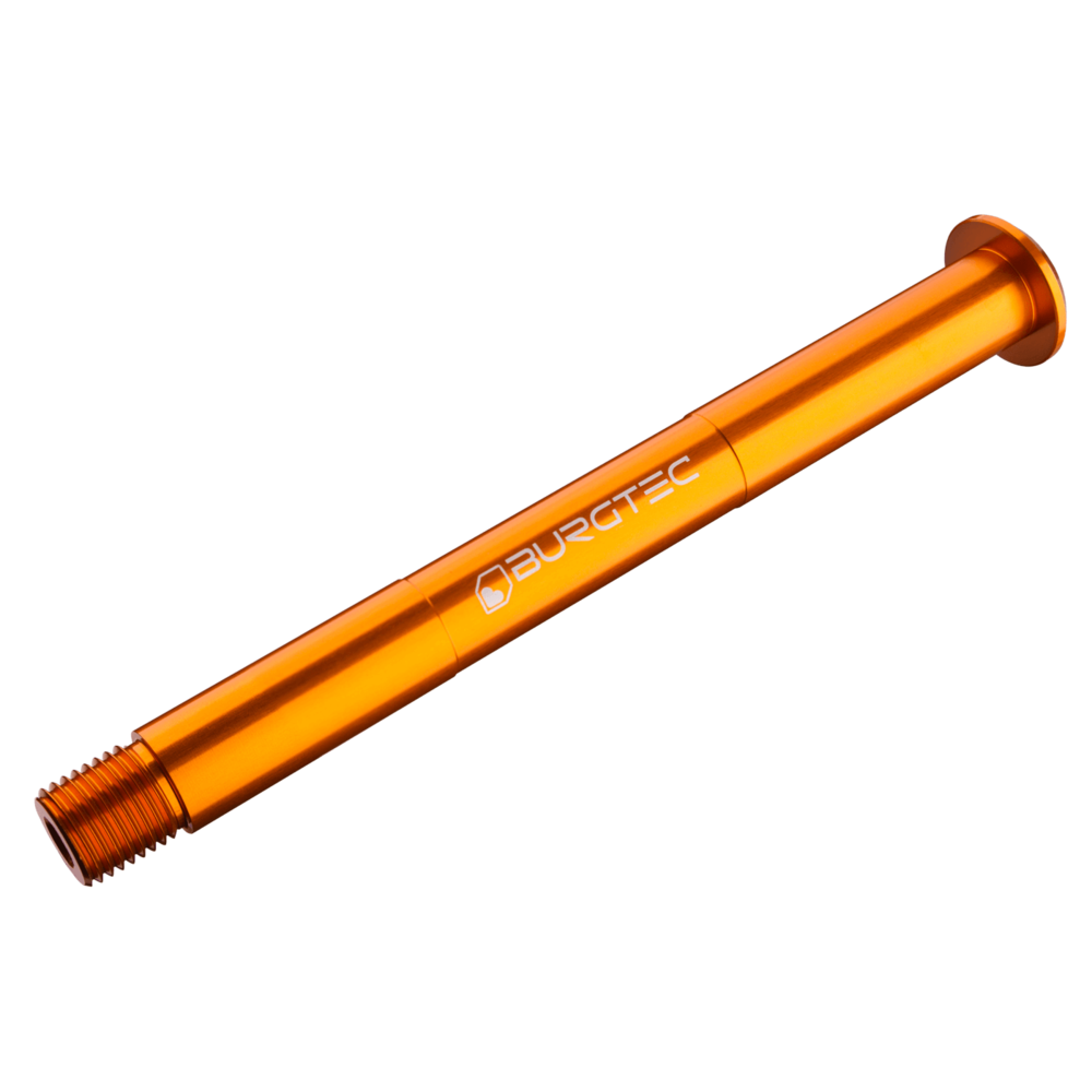 Burgtec Fox Boost Fork Axle 15x110mm Iron Bro Orange