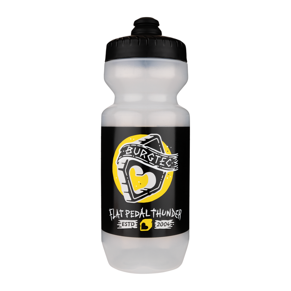 Burgtec Guzzle Water Bottle Flat Pedal Thunder 750ml