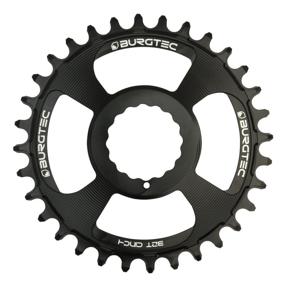 Burgtec Thick-Thin Chainring 28T Race Face Cinch Direct Mount Black